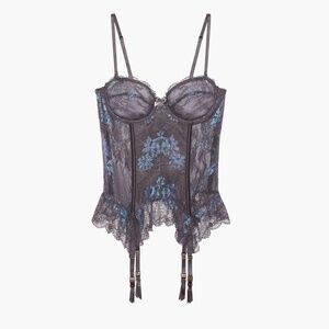 NWT Savage x Fenty LIVING IN THE CLOUDS IRIDESCENT LACE CORSET (SOLD OUT)